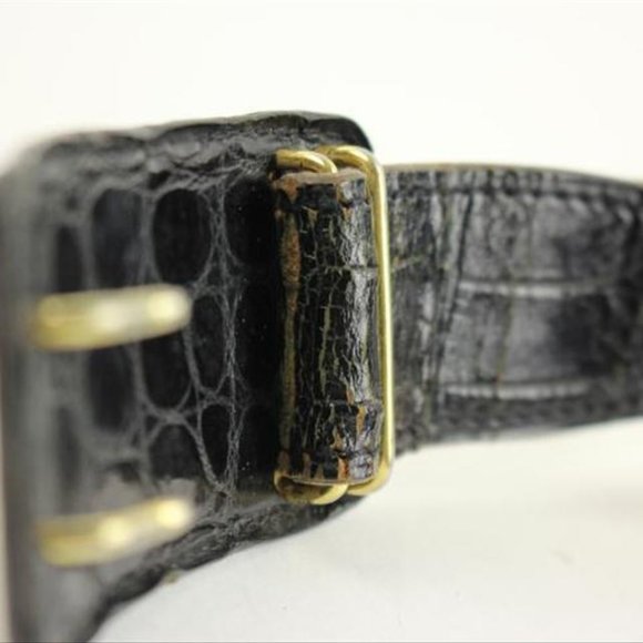 Hermès Crocodile Carriage Belt Black 106HERA823 - Picture 3 of 8